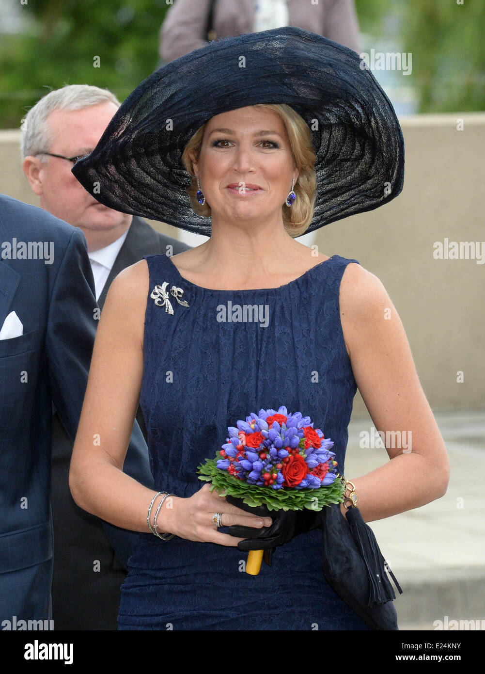 Maxima la reine et le roi Willem-Alexander des Neterlands visitent la province Noord-Brabant et la province de Limbourg. Limbourg, Pays-Bas - 10.06.2013 Banque D'Images