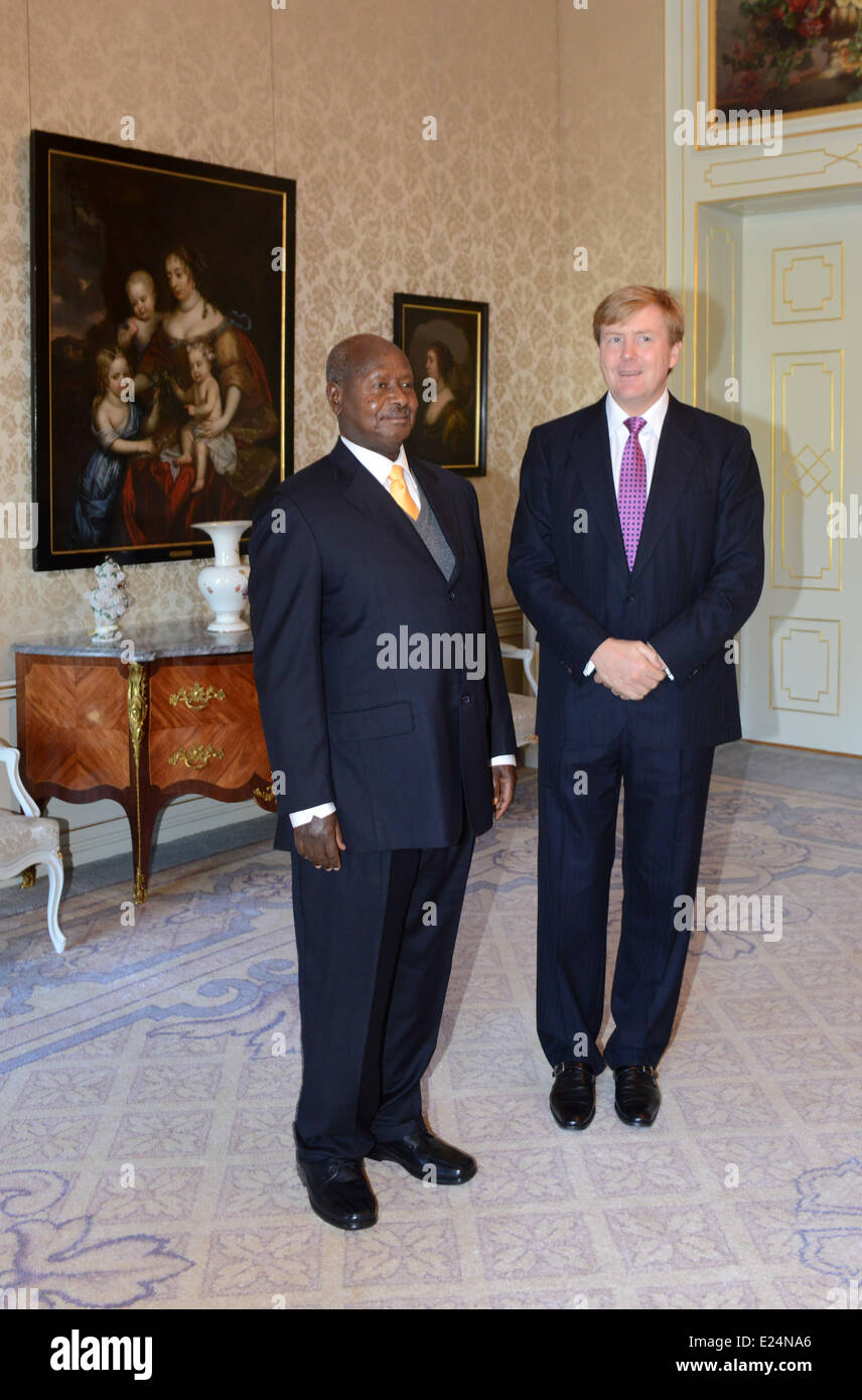 Yoweri Kaguta Museveni, Président de l'Ouganda visites aux Pays-Bas. La Haye, Pays-Bas - 30.09.2013 Où : La Haye, Z-H, la Hollande Quand : 30 août 2013 Banque D'Images