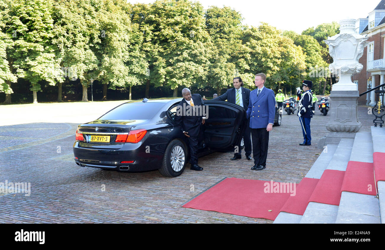 Yoweri Kaguta Museveni, Président de l'Ouganda visites aux Pays-Bas. La Haye, Pays-Bas - 30.09.2013 Où : La Haye, Z-H, la Hollande Quand : 30 août 2013 Banque D'Images