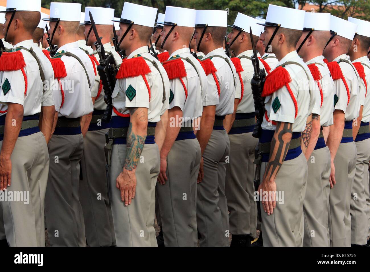 Camp Raffalli, accueil de la 2e REP, un régiment aéroporté de la Légion  étrangère française. Camp Raffalli du 2e REP est stationné près de la ville  de Calvi, corse. Nommé d'après les