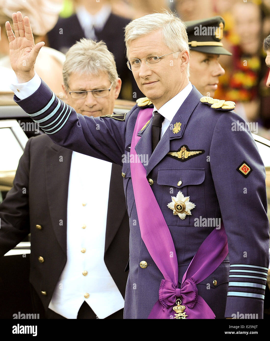 L'Abdication du Roi Albert II de Belgique et de l'Inauguration du Roi Philippe dans la Cathédrale de Saint Michel et Saint Gudule comprend : le Prince Philippe de Belgique Où : Bruxelles, Belgique Quand : 21 Oct 2013 Banque D'Images