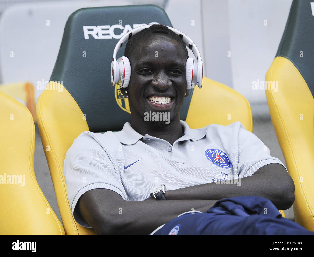 La Ligue 1 - PSG vs FC Nantes Beaujoire - Note Finale FC Nantes 1 - 2 PSG - Mamadou Sakho : d' où : Nantes, France Quand : 25 août 2013 Banque D'Images