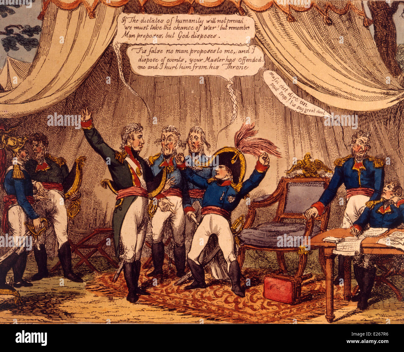 Histoire Francais Anglais Imprimer Satirique Contre Napoleon Milan Musee Du Risorgimento Photo Stock Alamy