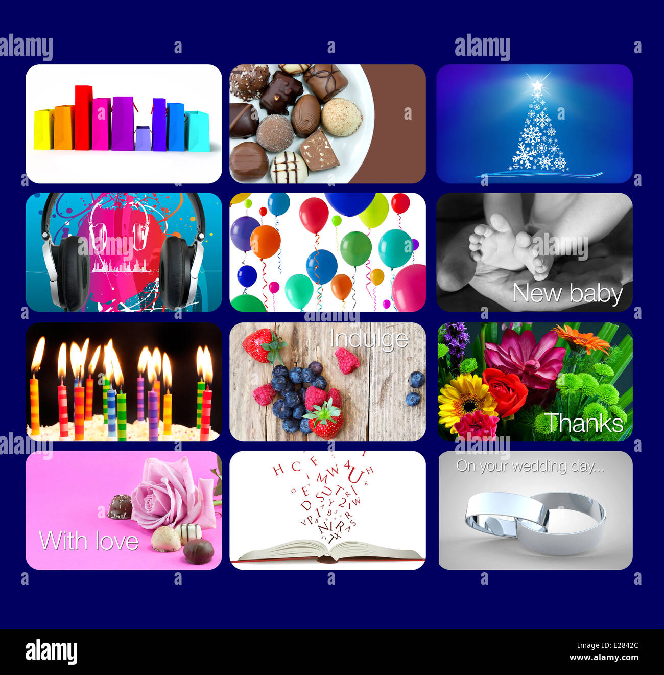 Cadeaux carte cadeau pour mamans, papas, les enfants, les adolescents, etc ! Banque D'Images