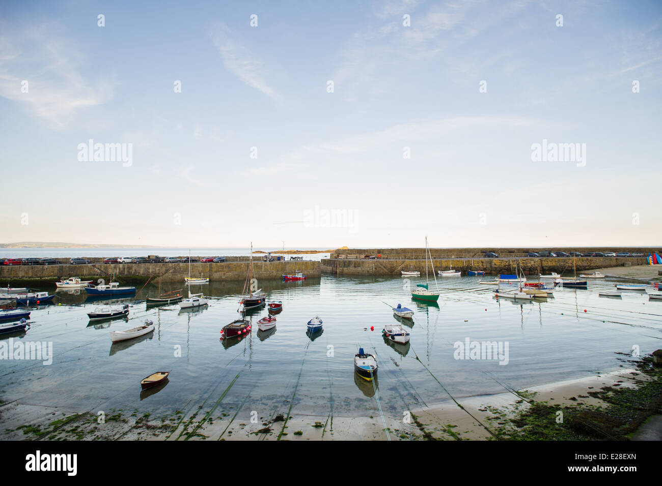 Le port de Mousehole, Cornwall, Angleterre. Banque D'Images