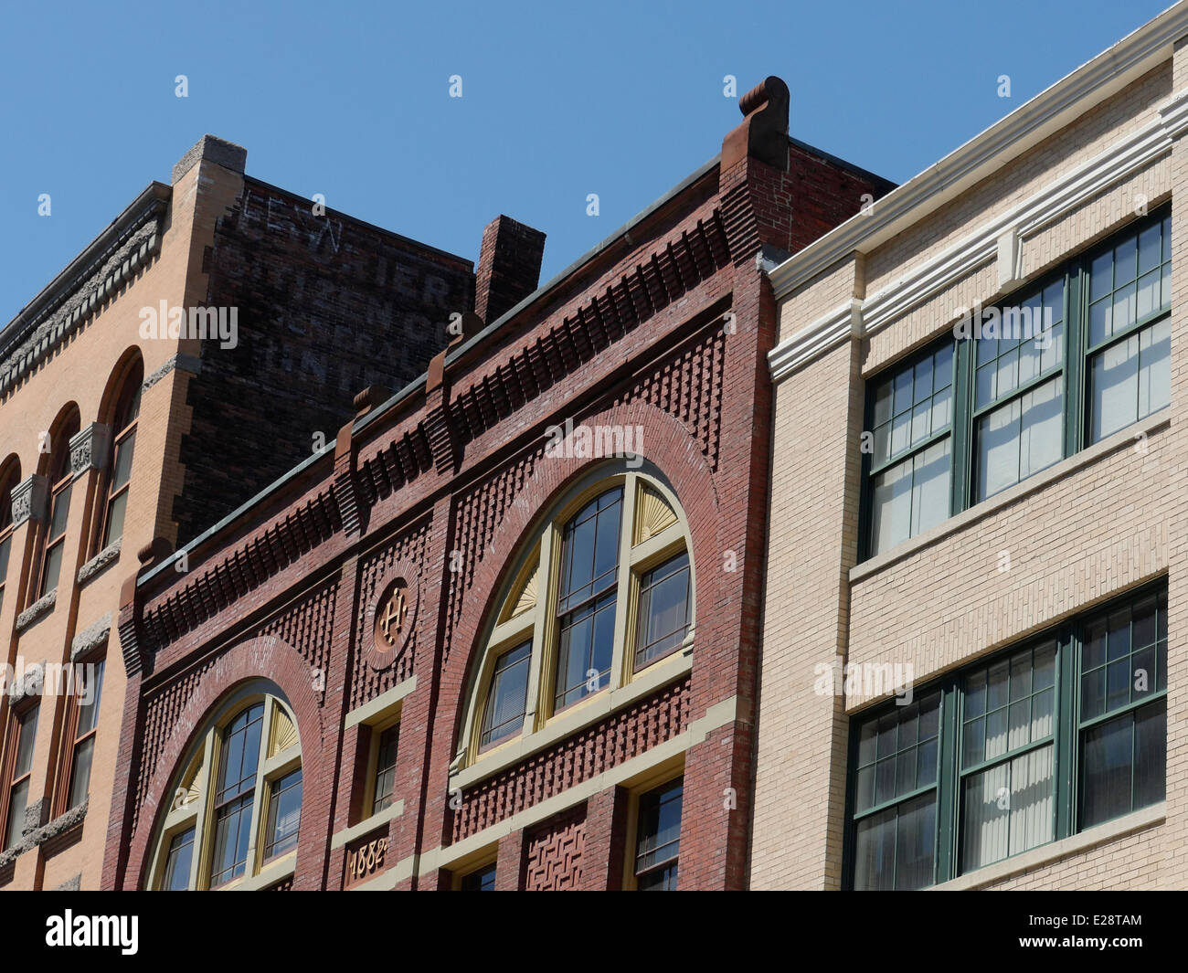 Lowell, Massachusetts Lowell ancienne Banque D'Images