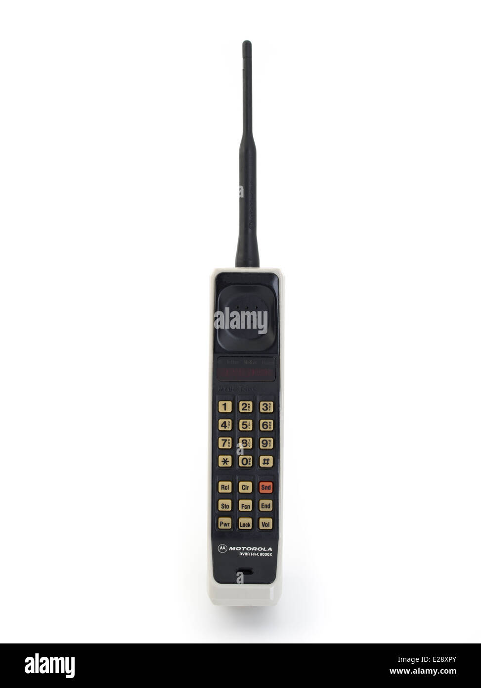 VINTAGE Motorola DynaTAC 8000x produit en 1984 premier mobile téléphone cellulaire. Banque D'Images