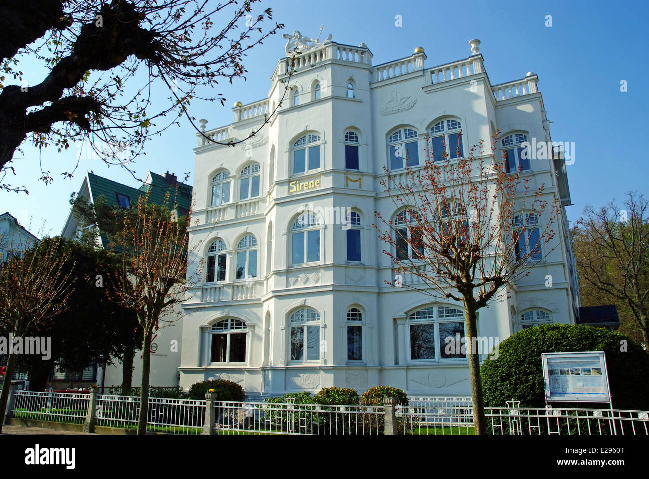Villa typique de l'île Rügen Binz Allemagne Mer Baltique Banque D'Images