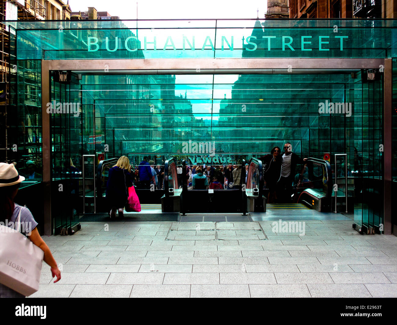 Glasgow Buchanan Street et de la station de métro Banque D'Images