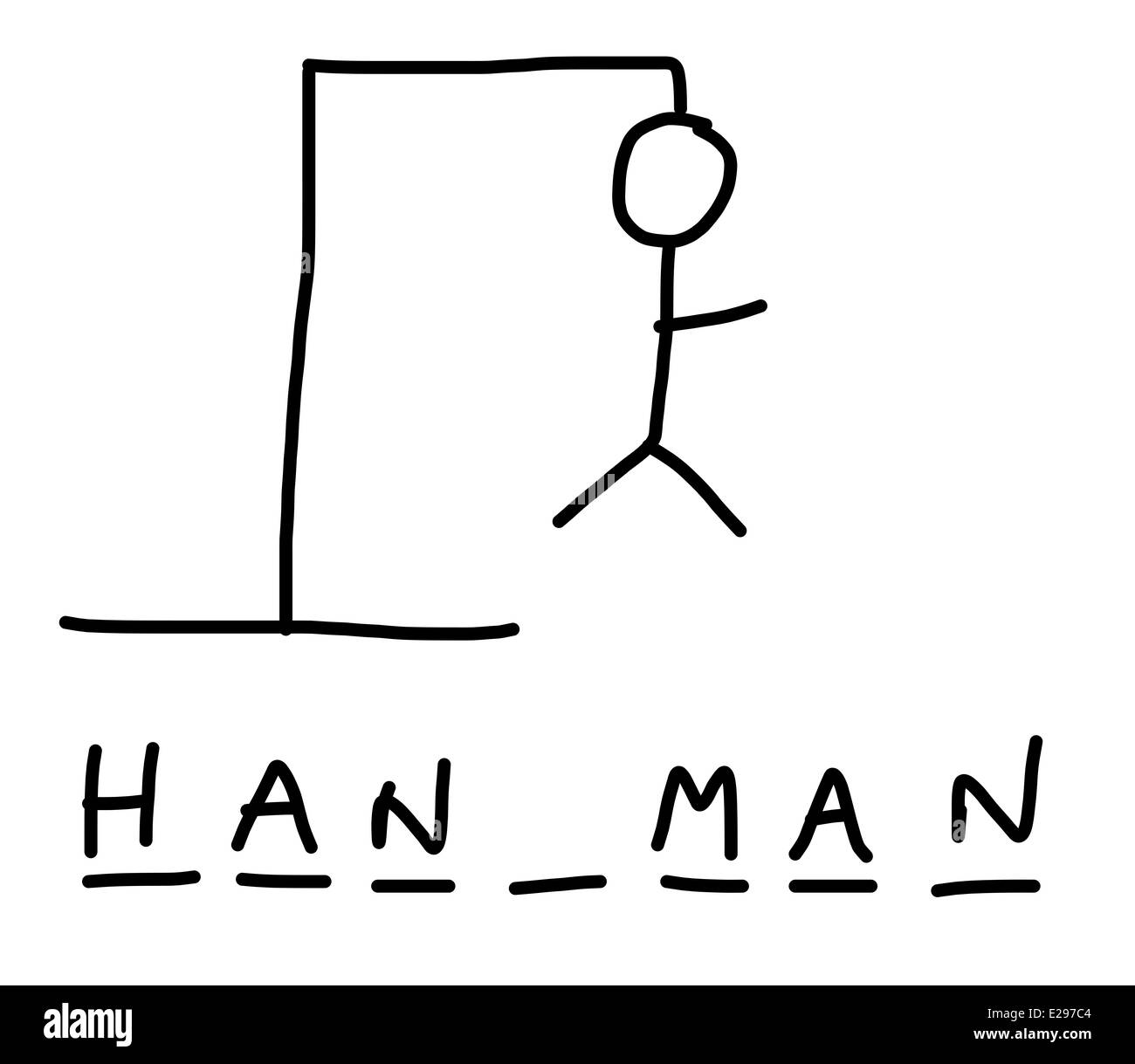 Illustration d'un jeu de mots cachés Banque D'Images