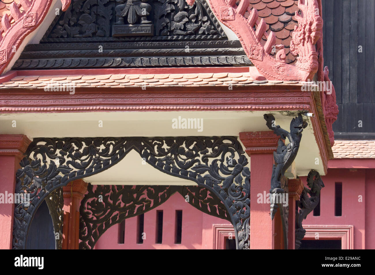Le Musée National du Cambodge à Phnom Penh du Cambodge est plus grand musée d'histoire culturelle. Banque D'Images