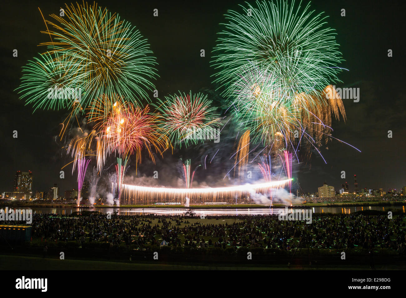 Adachi Adachi, Fireworks Festival, Tokyo, Japon Banque D'Images