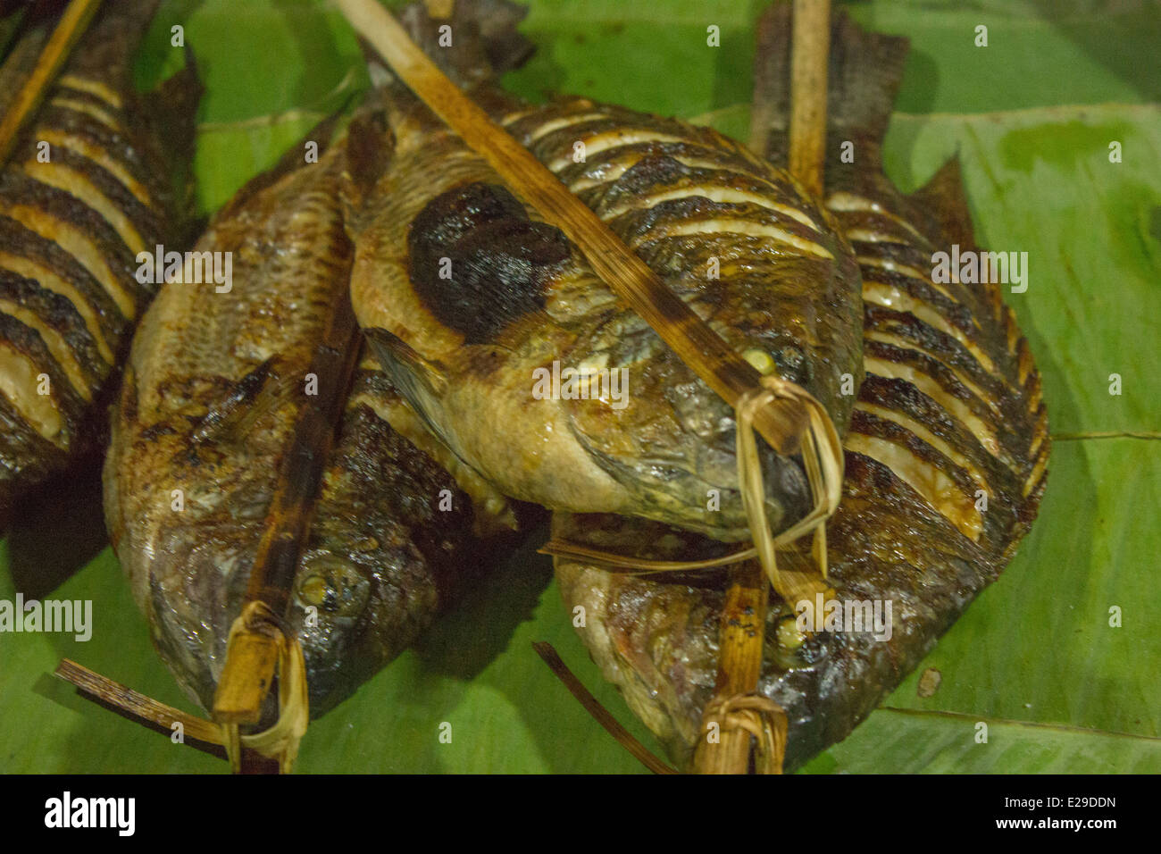 Marché de nuit de Luang Prabang est une chose à ne pas manquer lors de la visite de cette charmante ville. Une variété de Lao est disponible. Banque D'Images