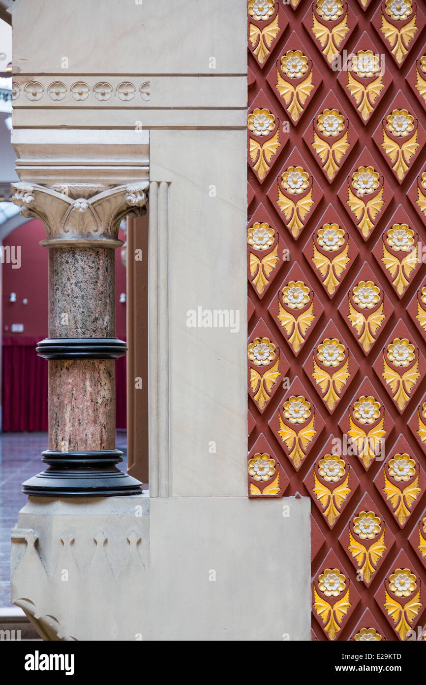 Détail de la décoration, la Pennsylvania Academy of the Fine Arts, Philadelphia, Pennsylvania, USA Banque D'Images