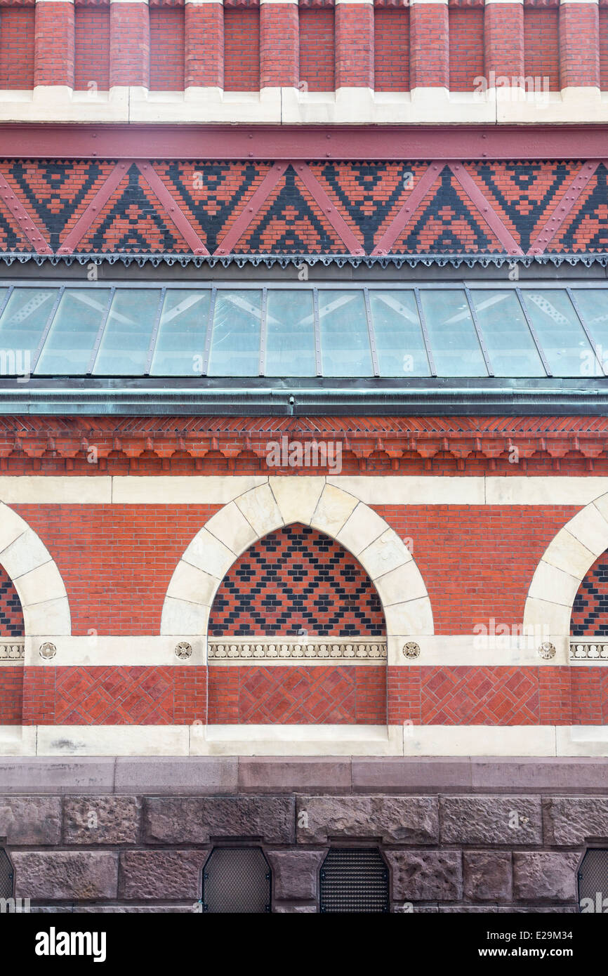 Détail de la décoration, la Pennsylvania Academy of the Fine Arts, Philadelphia, Pennsylvania, USA Banque D'Images