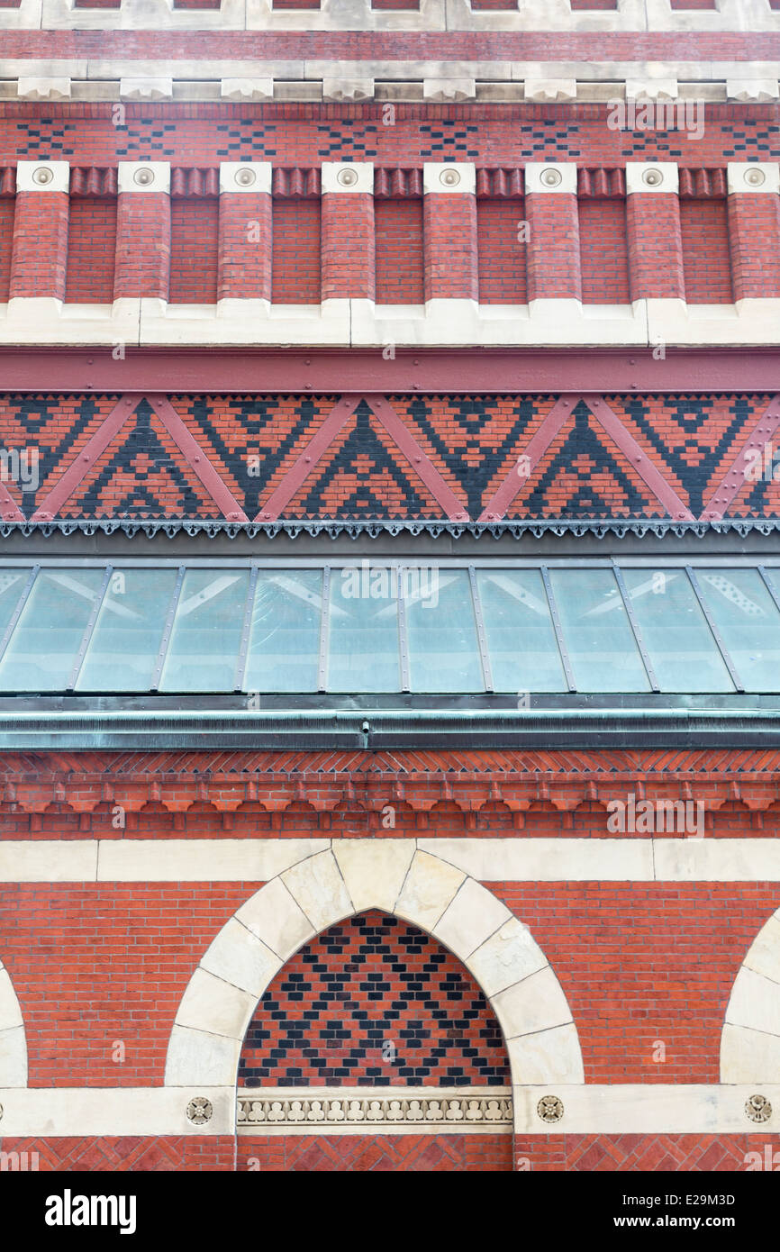 Détail de la décoration, la Pennsylvania Academy of the Fine Arts, Philadelphia, Pennsylvania, USA Banque D'Images