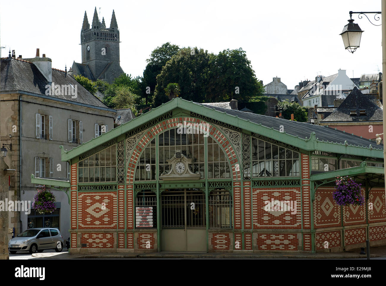 La France, Finistère, Quimperlé, halles (marché couvert) Banque D'Images