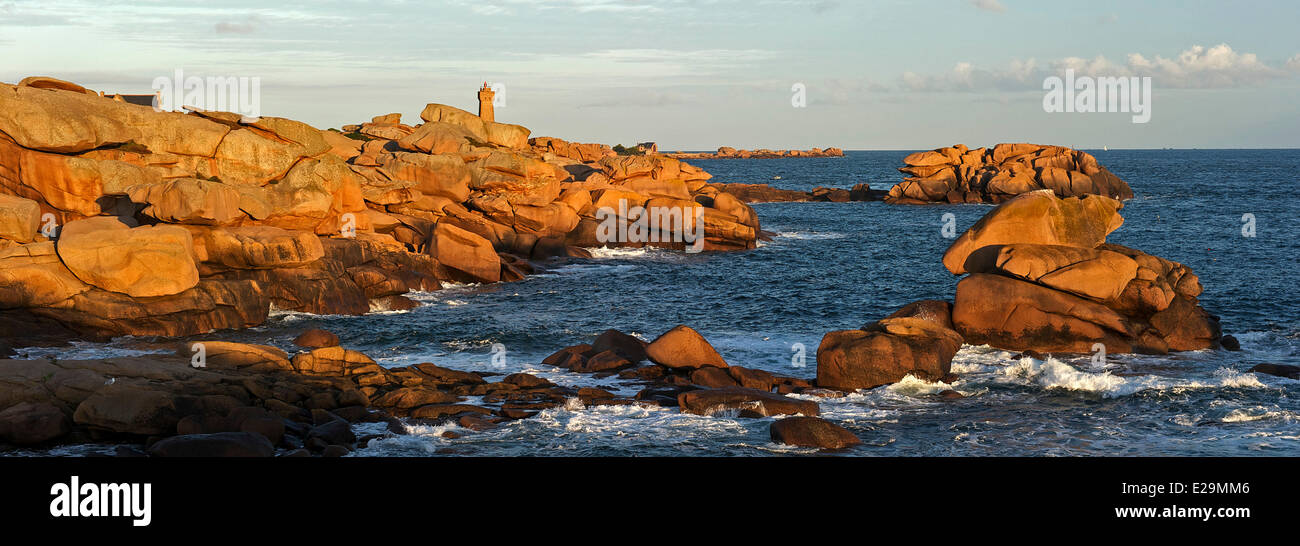 France, Cotes d'Armor, Ploumanac'h, la Côte de Granit Rose (Côte de Granit Rose) Banque D'Images