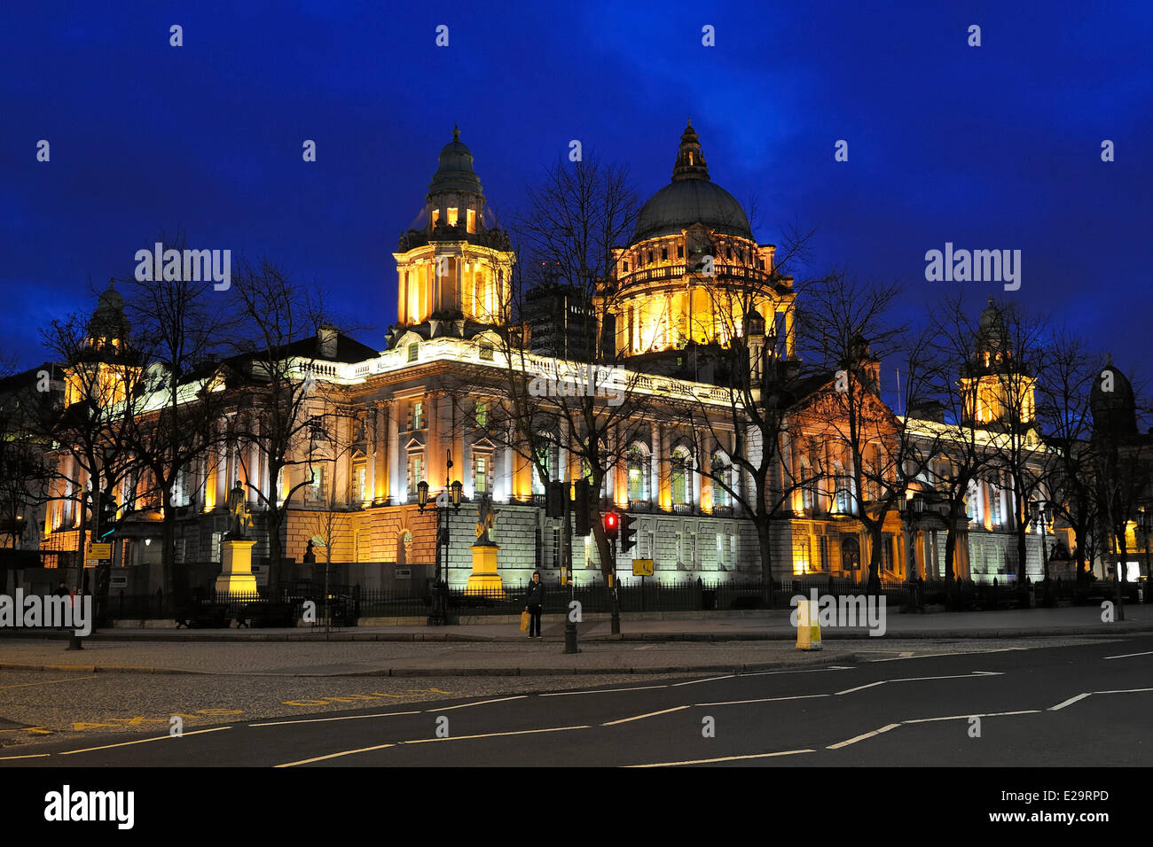 Royaume-uni, Irlande du Nord, Belfast, l'Hôtel de Ville sur Donegall square Banque D'Images