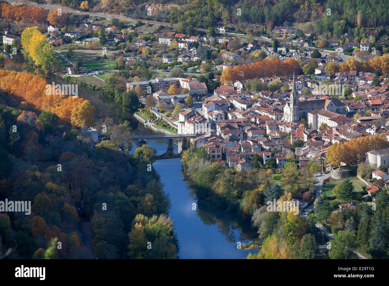 La France, Tarn et Garonne, Saint Antonin Noble Val Banque D'Images