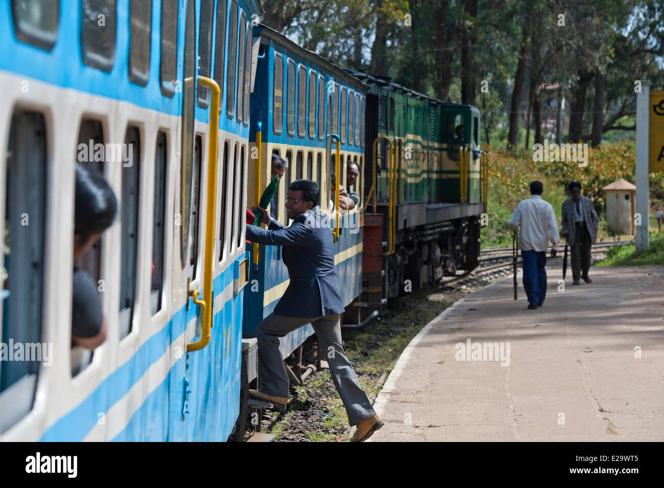 L'Inde, l'Etat du Tamil Nadu, le Nilgiri Mountain Railway (RMN), ouvert en juin 1899, inscrite au Patrimoine Mondial de l'UNESCO et Banque D'Images