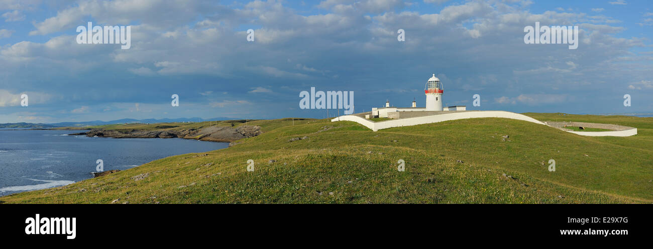 L'Irlande, comté de Donegal, St John's Point Lighthouse Banque D'Images