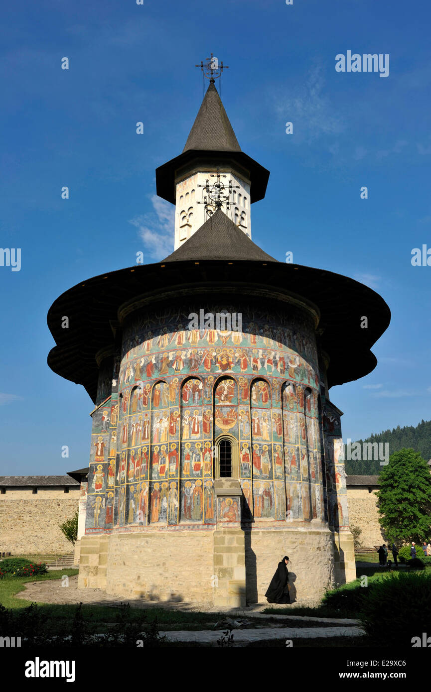 La Roumanie, la Bucovine, région monastère Sucevita, inscrite au Patrimoine Mondial de l'UNESCO Banque D'Images