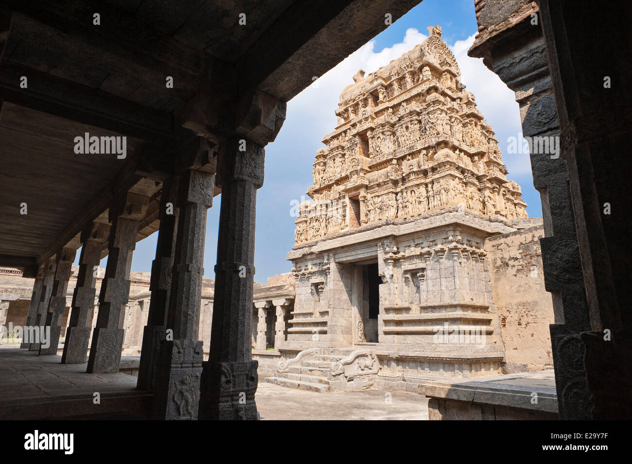 L'Inde, l'Etat du Tamil Nadu, Gingee, les 500 ans Venkataram temple Banque D'Images
