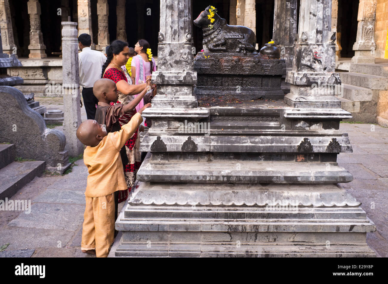 L'Inde, l'Etat du Tamil Nadu, Kanchipuram, Ekambaranathar temple (ou Ekambareswarar) dédié à Shiva Banque D'Images