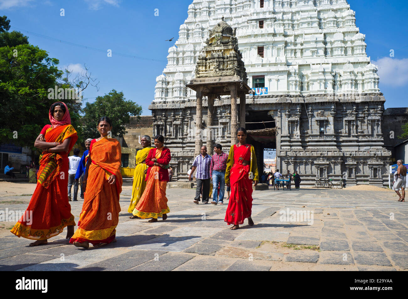 L'Inde, l'Etat du Tamil Nadu, Kanchipuram, Varadaraja Perumal temple (temple) ou Devarajaswami dédié à Vishnu Banque D'Images