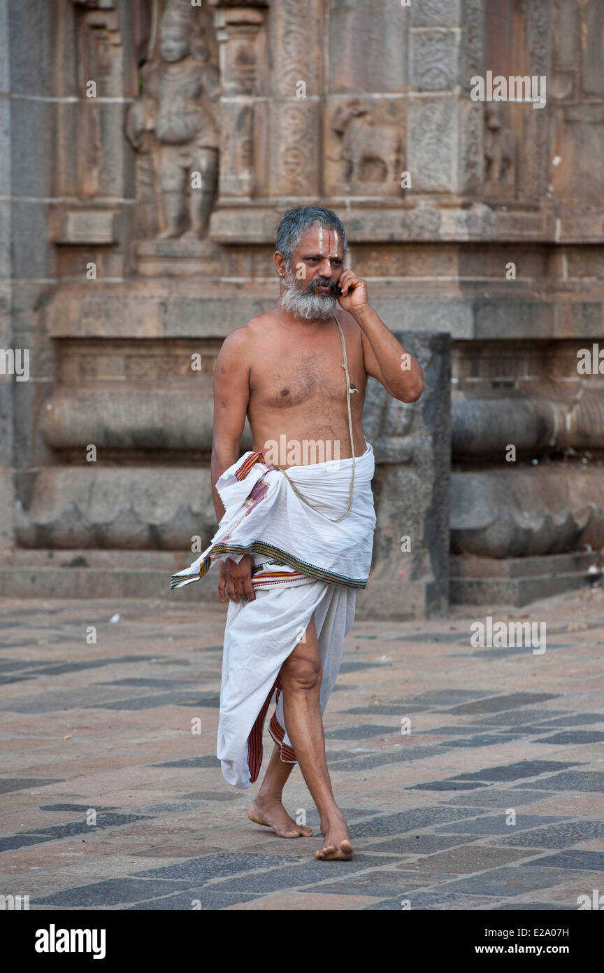 L'Inde, l'Etat du Tamil Nadu, Chidambaram, le Shiva Nataraja, Shiva (temple), lieu sacré de l'hindouisme et spécialement Banque D'Images