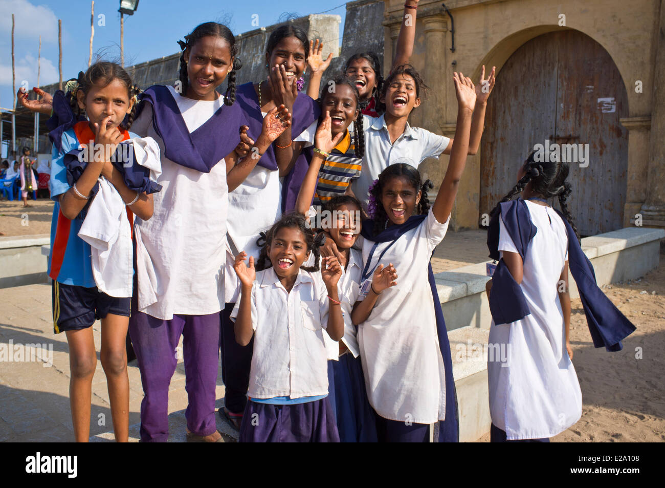 L'Inde, l'Etat du Tamil Nadu, Tranquebar (Tharangambadi), colonie danoise de 1620 à 1845 sur la côte de Coromandel Banque D'Images