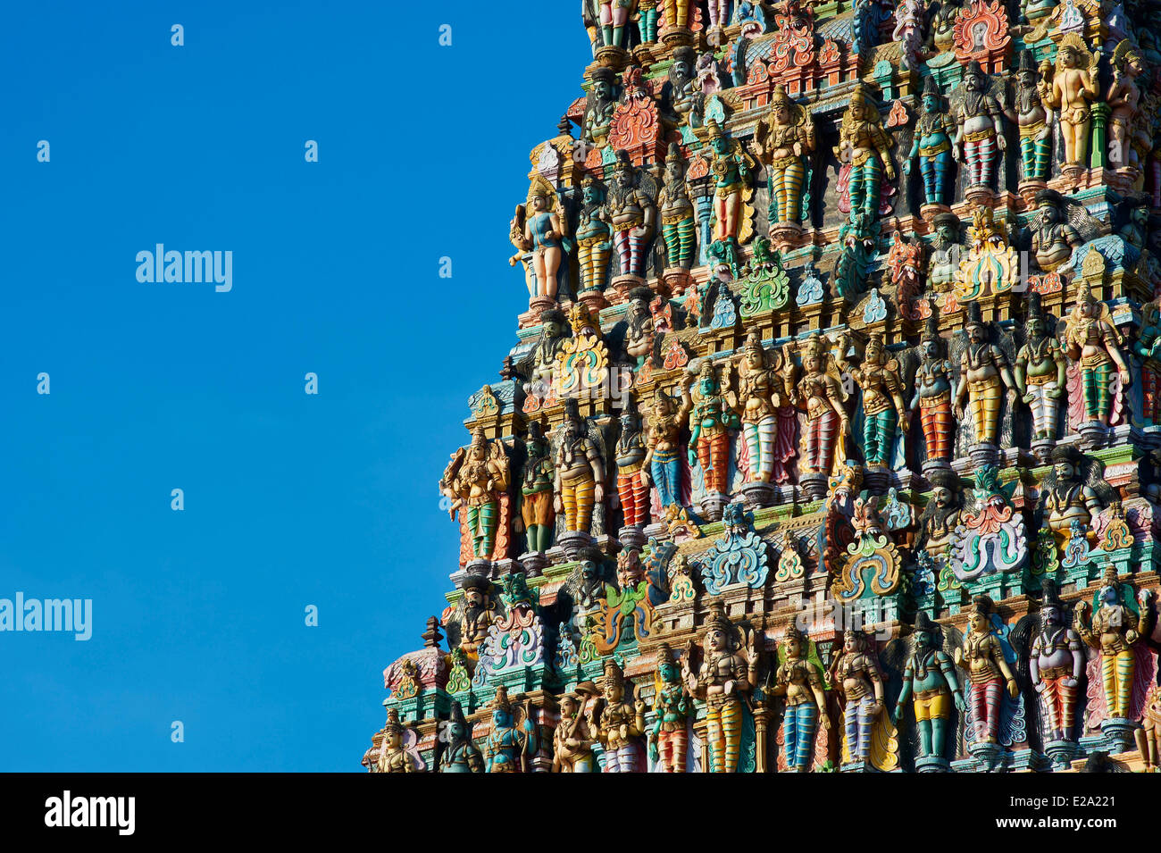 L'Inde, l'Etat du Tamil Nadu, Madurai, Sri Meenakshi Temple Banque D'Images