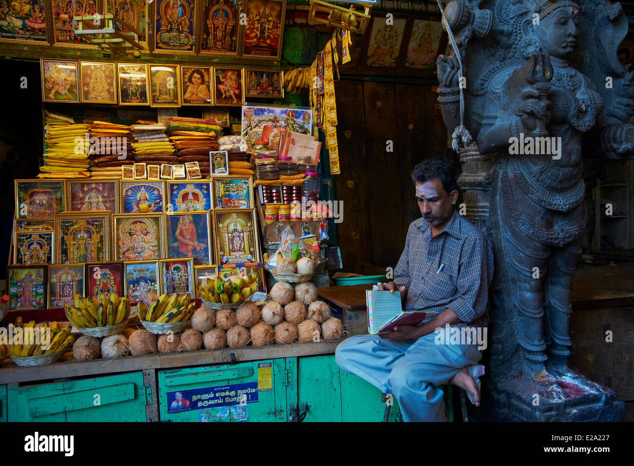 L'Inde, l'Etat du Tamil Nadu, Madurai, Sri Meenakshi Temple Banque D'Images