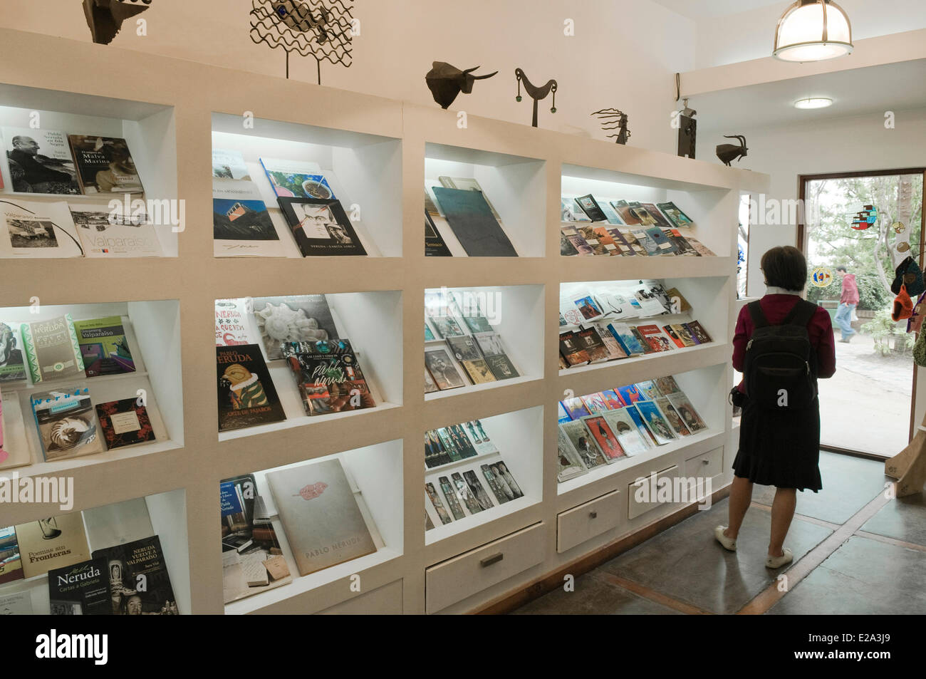 Le Chili, Valparaiso, Valparaiso, le quartier historique classé au Patrimoine Mondial par l'UNESCO, le quartier de Bellavista, La Sebastiana Banque D'Images