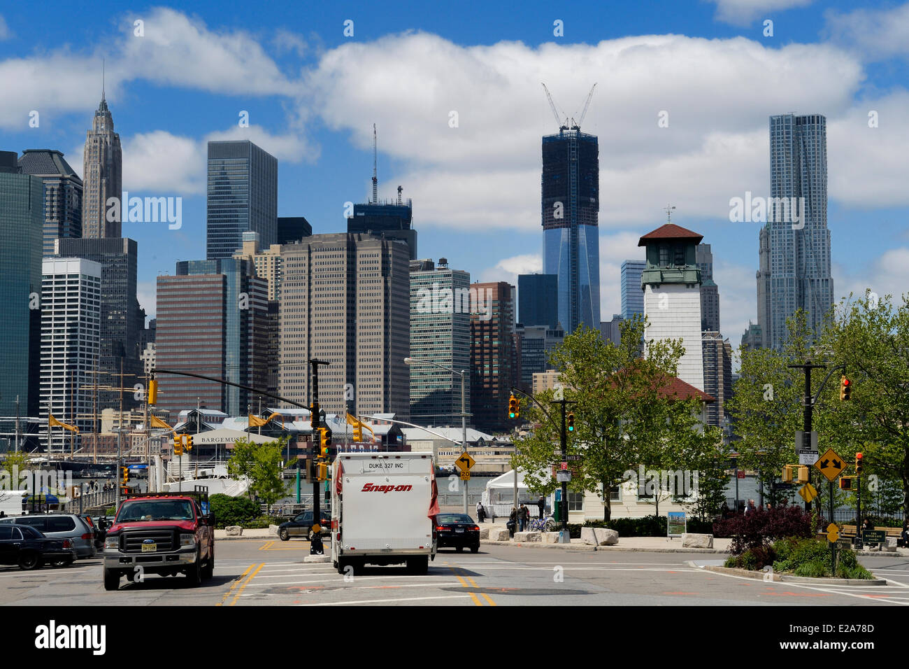 United States, New York, Manhattan, un World Trade Center (WTC) 1qui est devenu le plus haut bâtiment de New York depuis le 30 avril, 2012 Banque D'Images