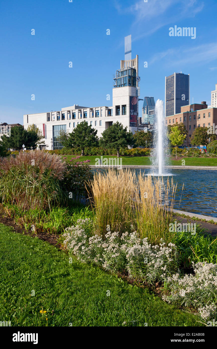 Canada, Québec, Montréal, Vieux Montréal, du Vieux Port, le Musée d'archéologie et d'histoire Pointe a Calliere Banque D'Images