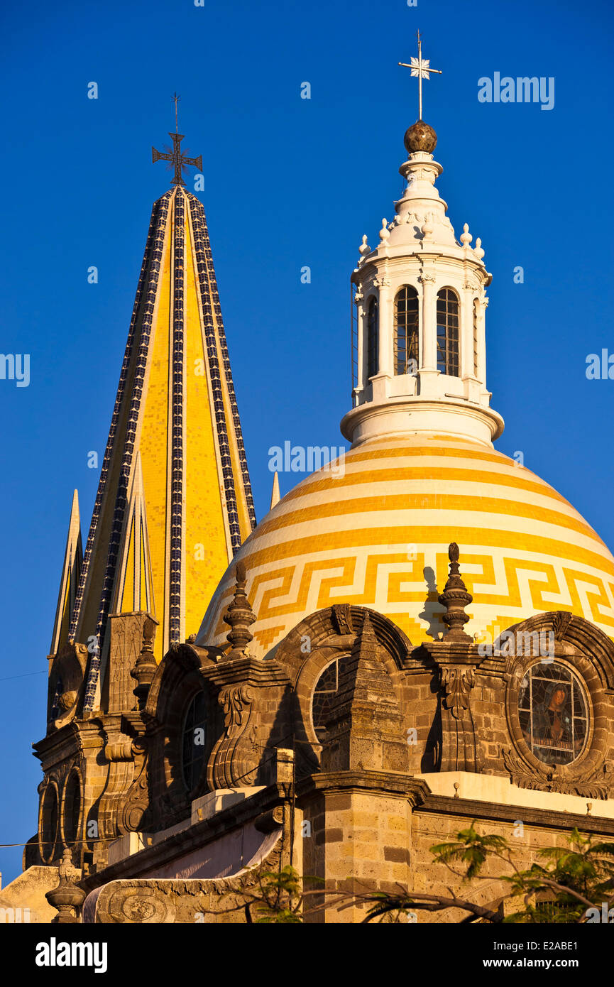 Le Mexique, l'Etat de Jalisco, Guadalajara, la cathédrale Banque D'Images