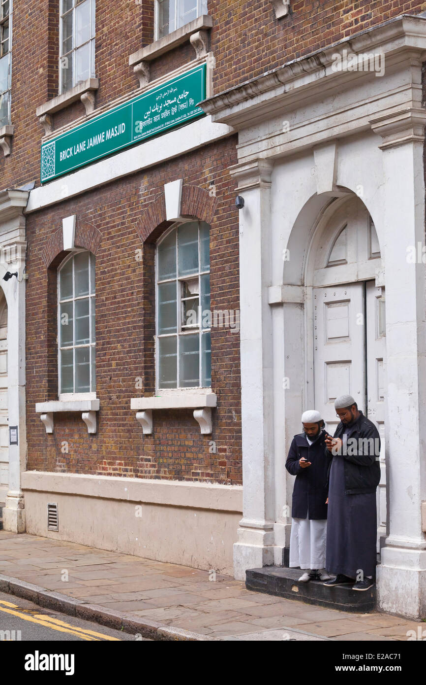 United Kingdown, Londres, East End, district de Brick Lane mosquée Masjid Jamme Banque D'Images