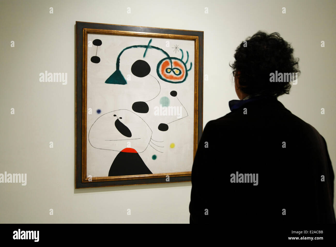 Espagne, Madrid, Museo Nacional Centro de Arte Reina Sofia (La Reine Sofia), Joan Miro peinture Banque D'Images