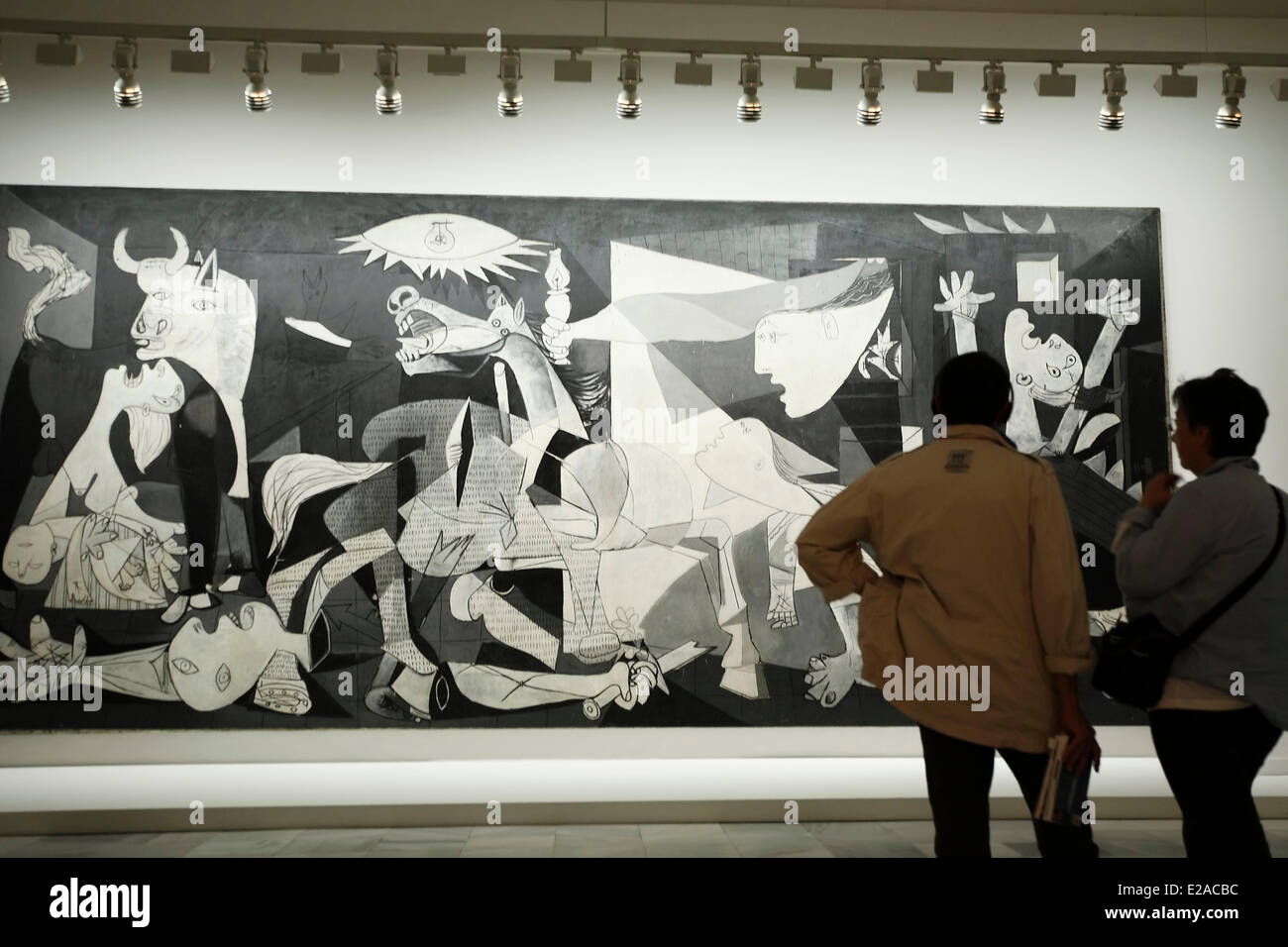 Espagne, Madrid, Museo Nacional Centro de Arte Reina Sofia (La Reine Sofia), Guernica par l'artiste Pablo Picasso Banque D'Images