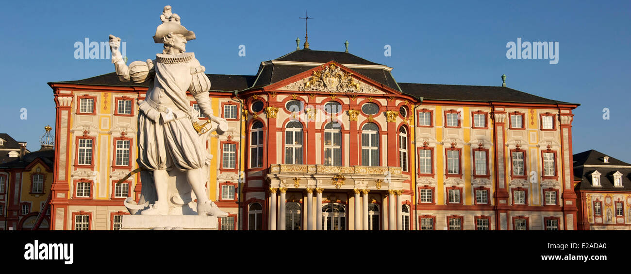 Allemagne, Baden Wuerttemberg, Kraichgau, Bruchsal, château baroque Banque D'Images