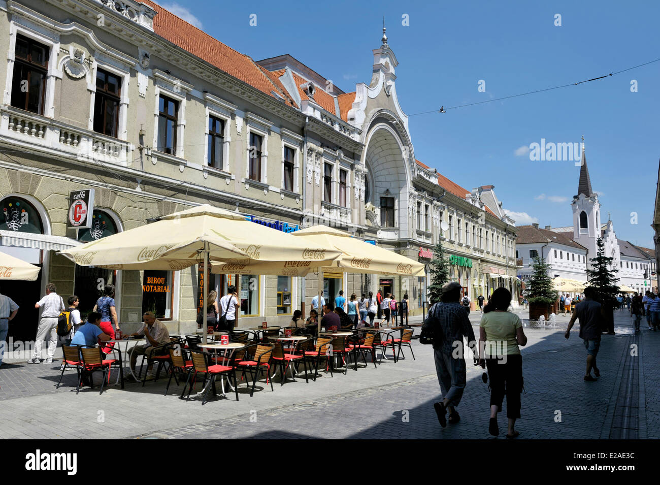 Roumanie, région de Transylvanie, Brasov, la strada Republicil Banque D'Images