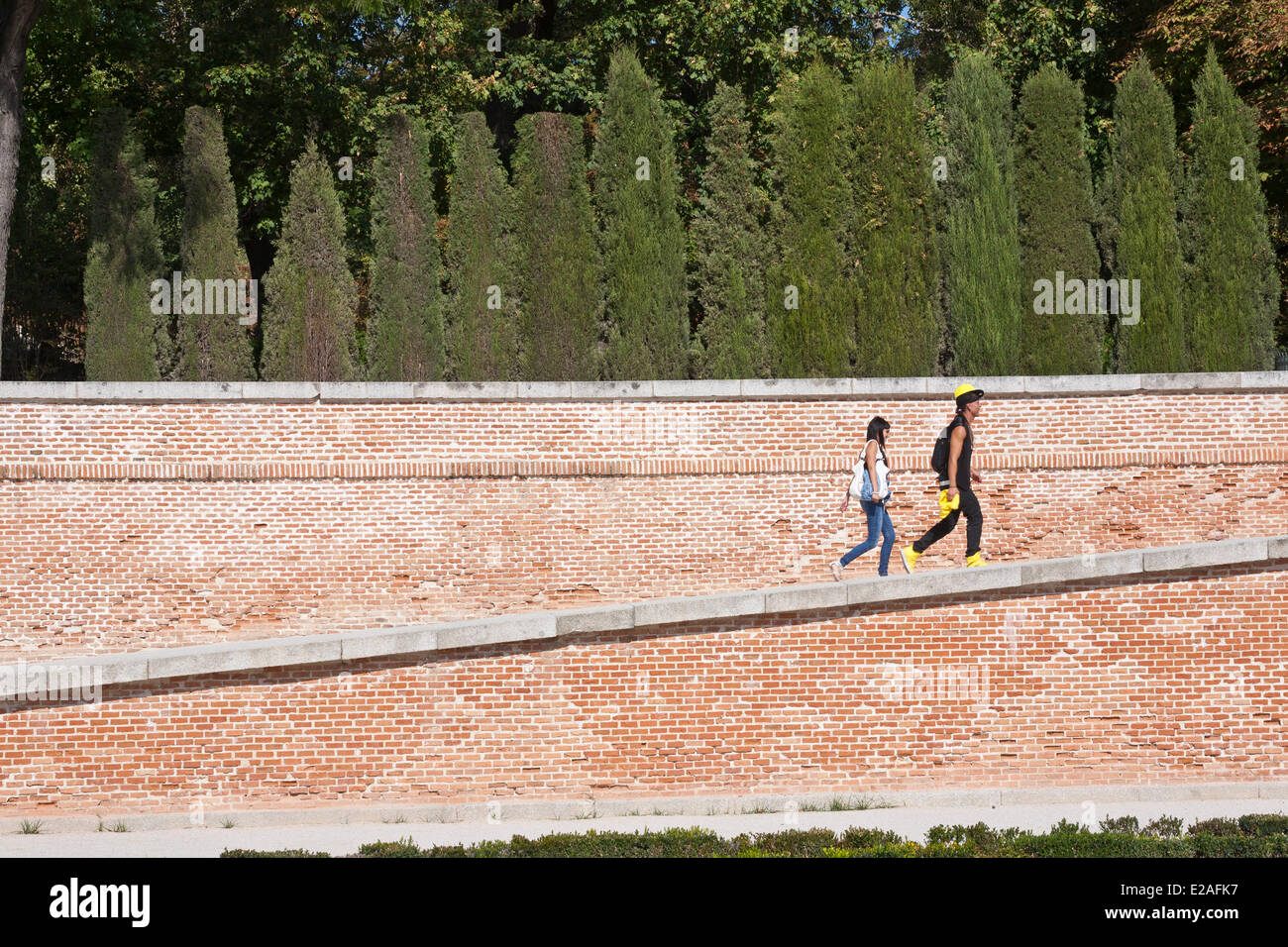 Espagne, Madrid, parc du Retiro créé au 17e siècle Banque D'Images
