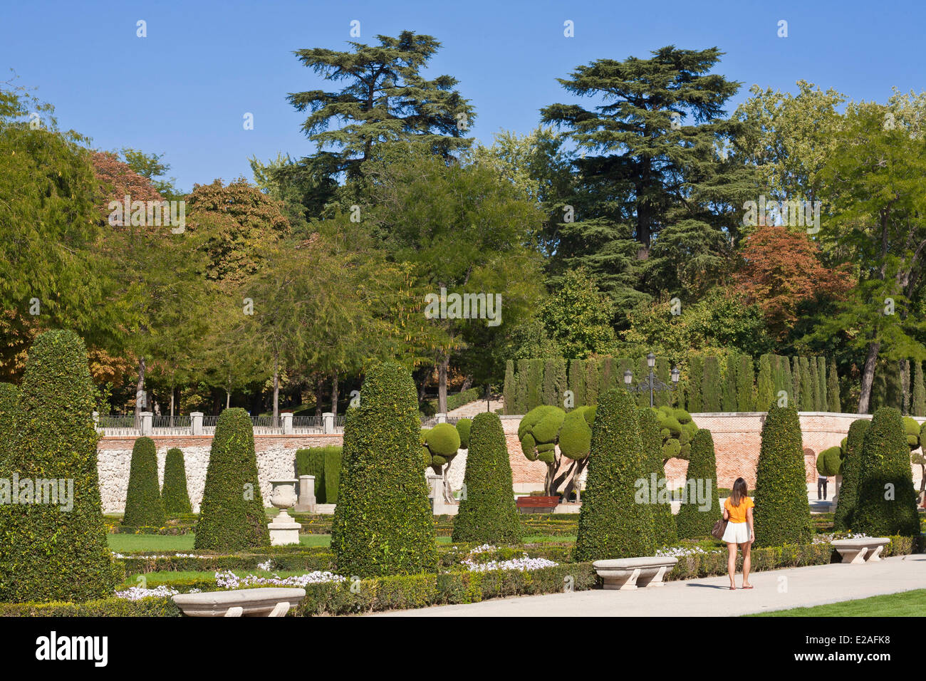 Espagne, Madrid, parc du Retiro créé au 17e siècle Banque D'Images