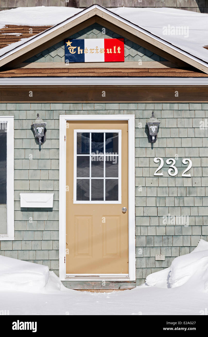 Canada, Nouveau-Brunswick Province, Grande Anse, acadienne accueil Banque D'Images