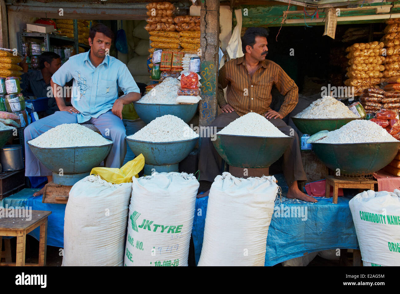 L'Inde, l'état du Karnataka, Mysore, Devaraja market Banque D'Images