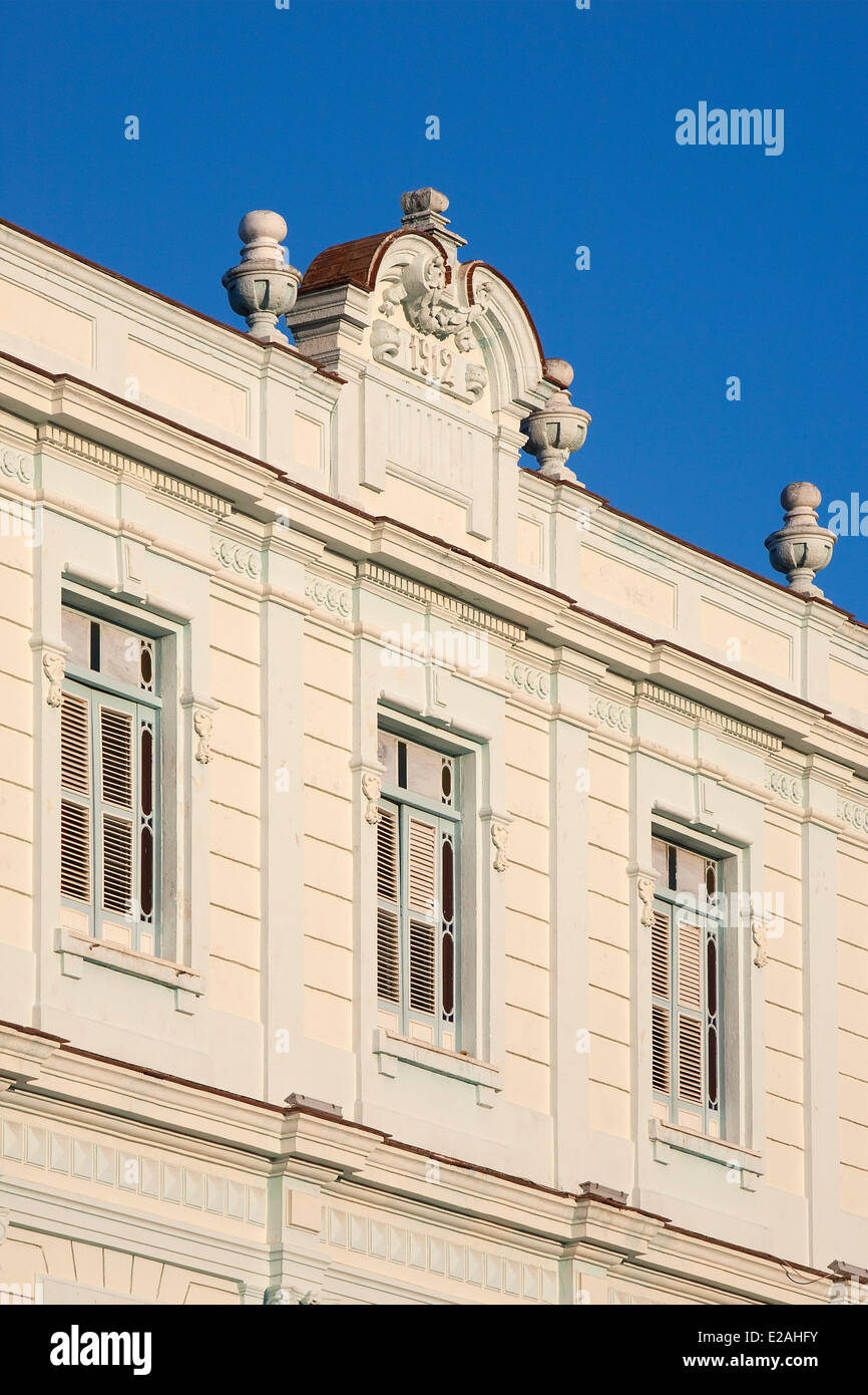 Cuba, Ciudad de La Habana Province, La Havane, La Habana Vieja, quartier classé au Patrimoine Mondial par l'UNESCO, façade de la Plaza Banque D'Images