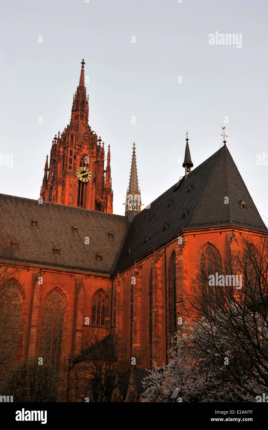 Allemagne, Hesse, Frankfurt am Main, la cathédrale de Saint Bartholomé (Dom) Banque D'Images