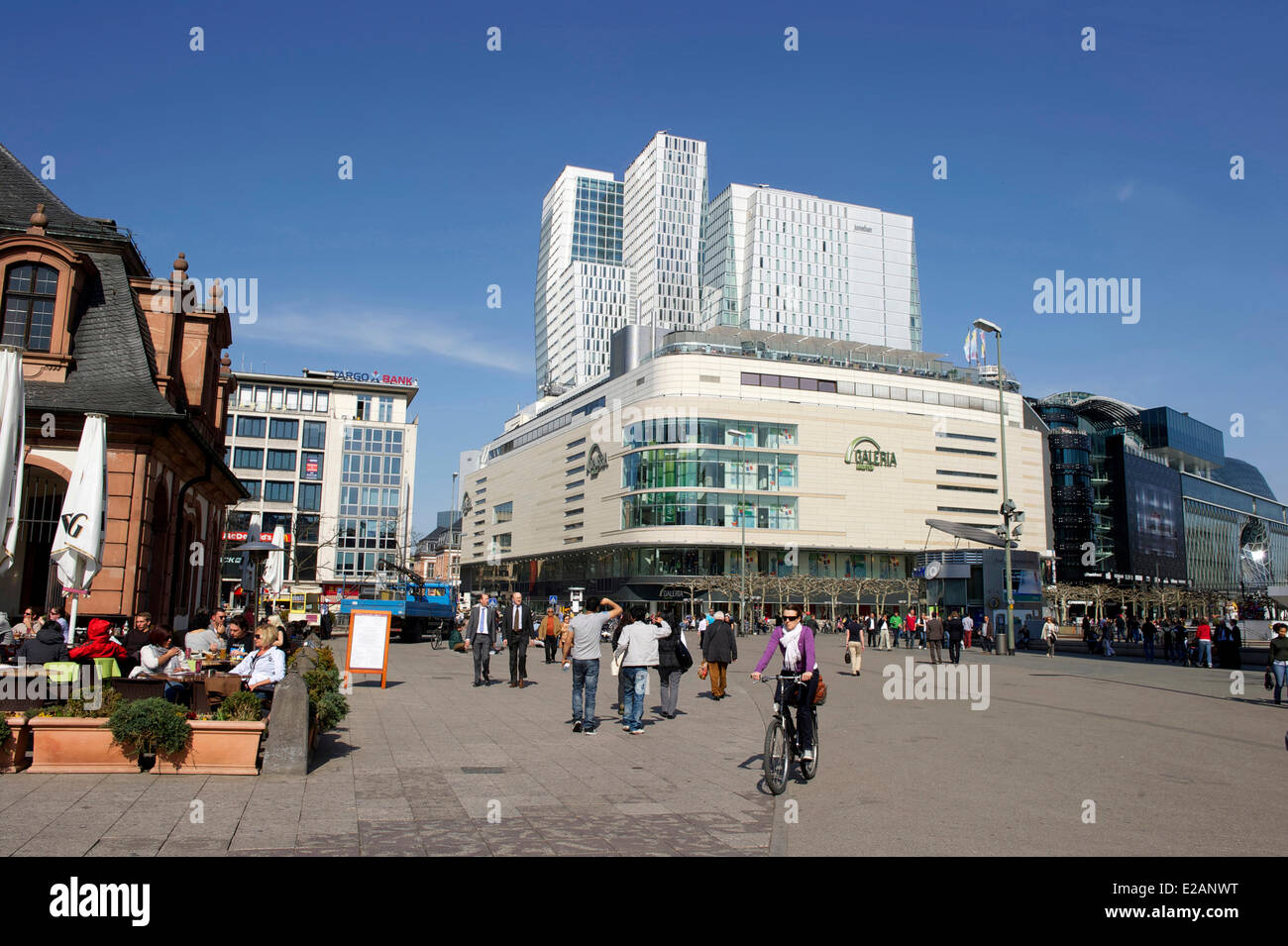 Allemagne, Hesse, Frankfurt am Main, Centre Commercial Kaufhof et Hauptwache Banque D'Images